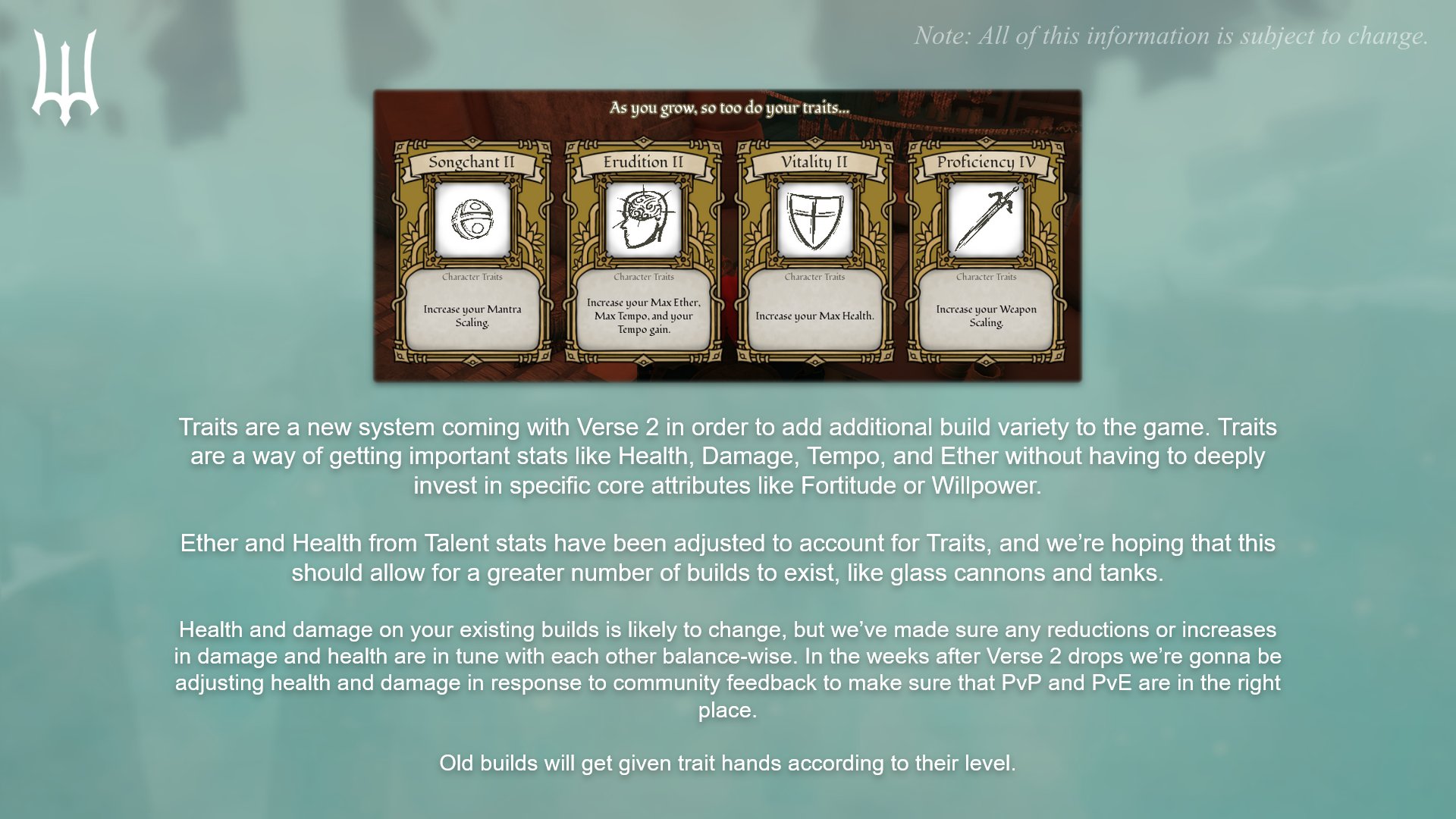 Deepwoken on X: Also coming with Verse 2 is sets of focused hands of cards  that you'll get each level. These were devised to help people plan out  specific builds and get