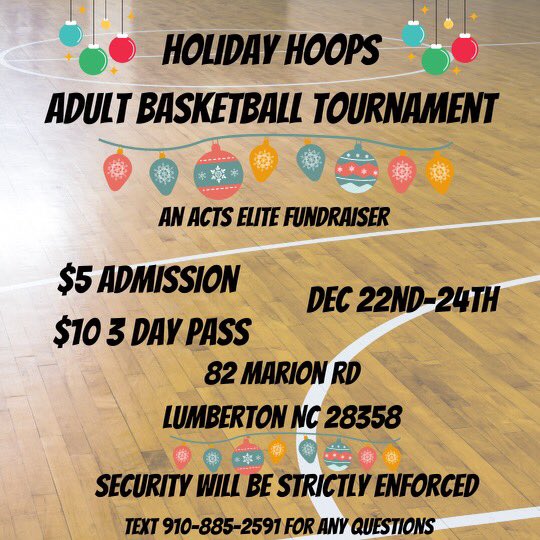 ACTS__Elite's tweet photo. Come watch some fun holiday hoops while also supporting the community!🏀 https://t.co/RAjOQ525pq