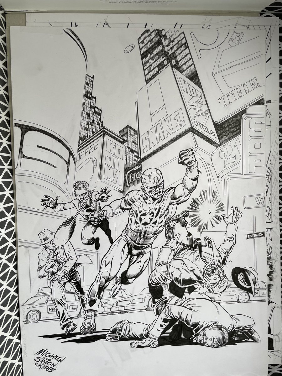 Cover for #fightingamerican #2 based on a #jackkirby and #joesimon page from the original first issue