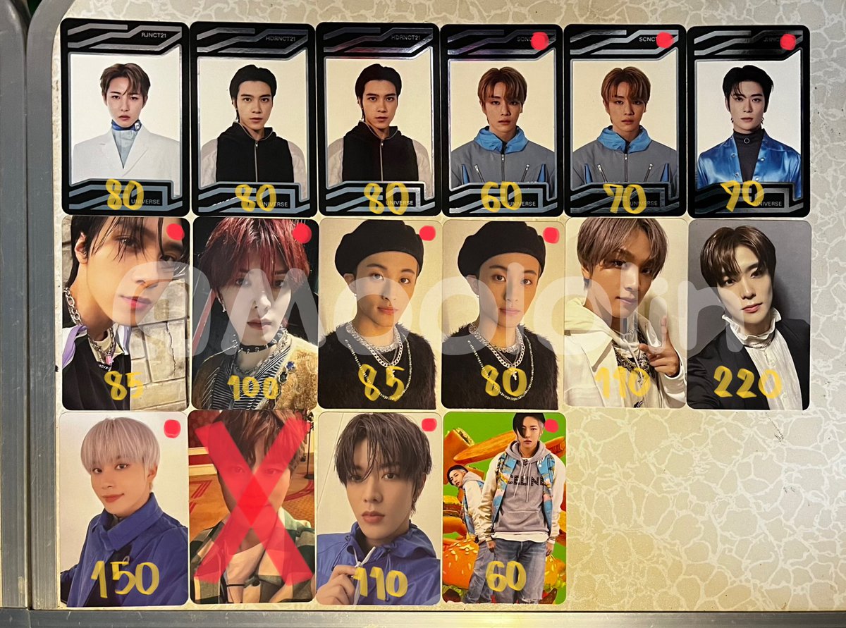 moololin's tweet image. พร้อมส่ง🦋
— ราคาในภาพ
— 🔴จุดสีแดงมุมขวามีตำหนิ แต่เป็นตำหนินิดเดียว หรือตำหนิมาตั้งแต่ในบั้ม 
📍มีวิดีโอให้ดูตำหนิ❗️
— ค่าส่ง 30฿  3-4ใบ ค่าส่งเหลือ 20฿

เดม/เมนชั่นสอบถามได้ค่ะ
#ตลาดนัดnct #ตลาดนัดnct127 แทอิล แจฮยอน อินจุน เฮเดอรี่ ซองซาน แฮชาน มาร์ค ยูตะ จองอู ตามหา รับซื้อ