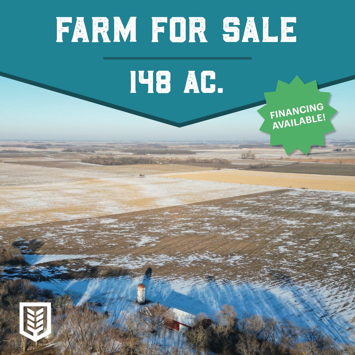 FOR SALE: +/- 148 gross acre farm now for sale in Faribault County, MN. We are accepting offers now! To make an offer or learn more, visit app.tillable.com/farms-for-sale… or call Chase Steggall at (319) 270-5402.