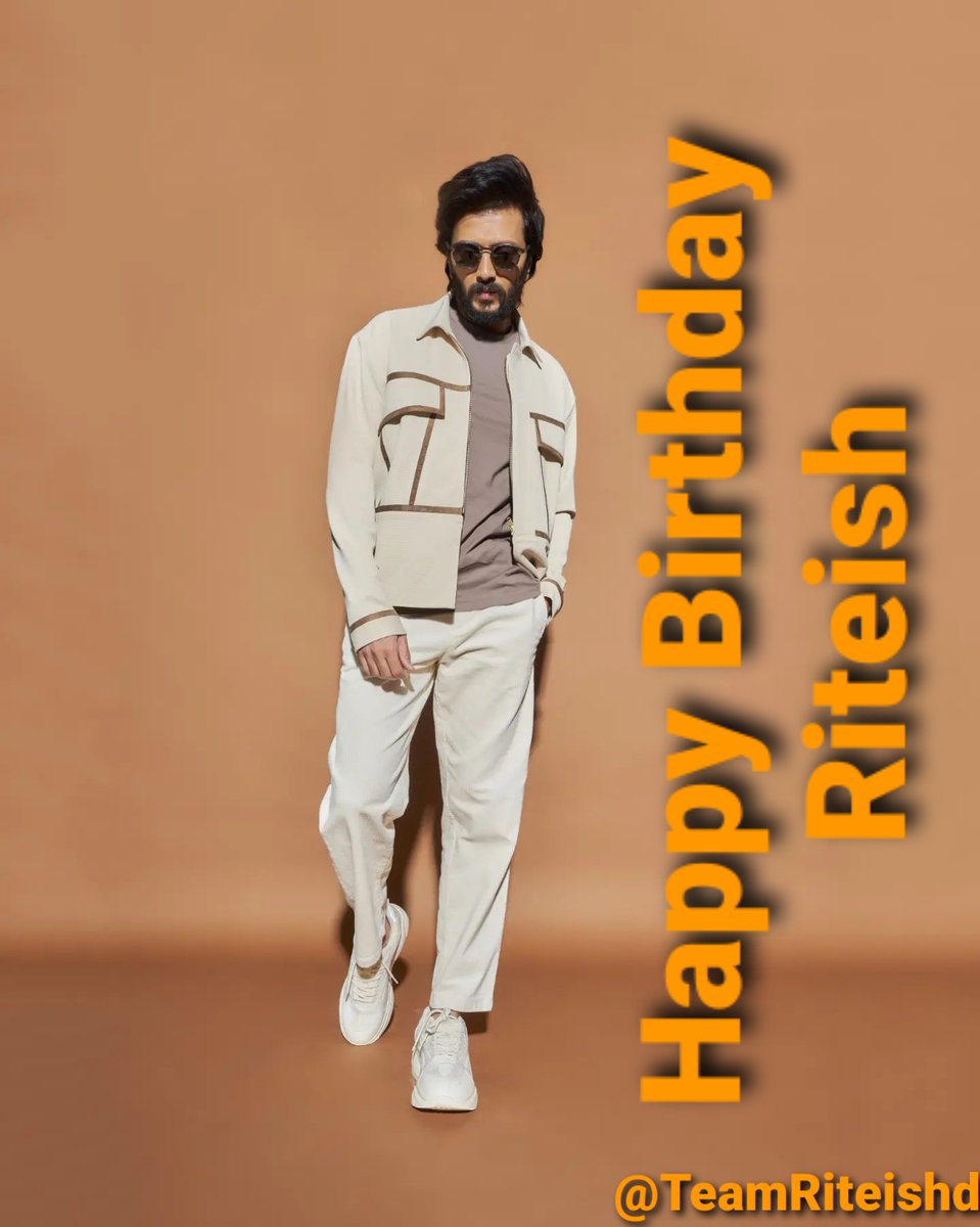 A very Happy birthday to the versatile <a href="/Riteishd/">Riteish Deshmukh</a> bhau with lots of love &amp; a happiness coming ur way 🎂🎁🎉 #HappyBirthdayRiteishDeshmukh
