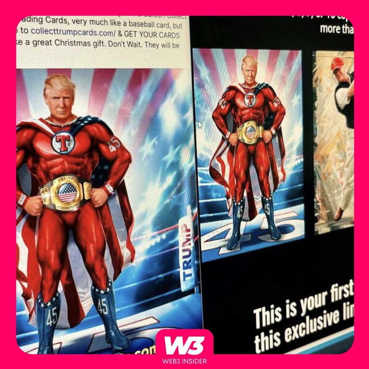 Despite the backlash, Donald Trump's trading card NFT series, released on December 15, sold out within 12 hours of its launch😂