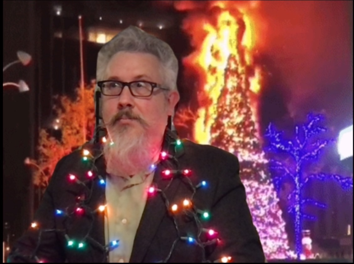 JaiHirsch's tweet photo. I'm Mayhem, and if you don't have supplemental Christmas Tree Insurance from Allstate ... you could be on the hook for thousands of dollars in deductibles from electrical fires like me! https://t.co/fGfnsEVU4j