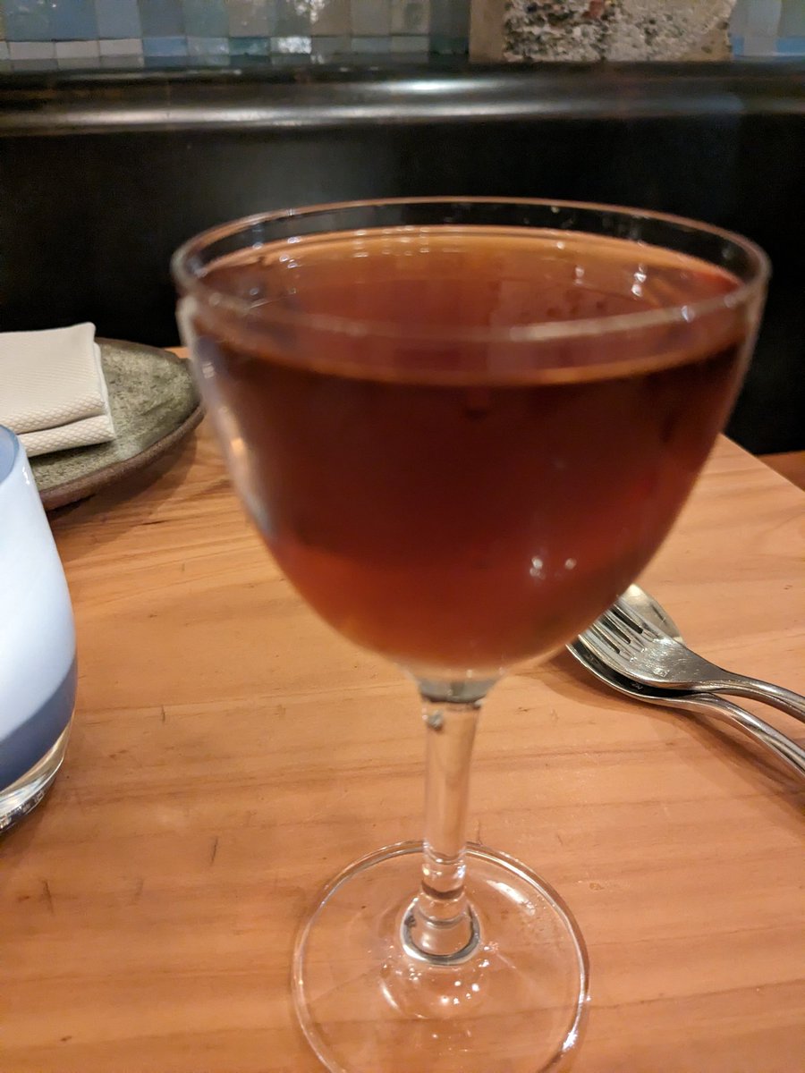 I am alive and do still eat out. And this is still my favorite Manhattan