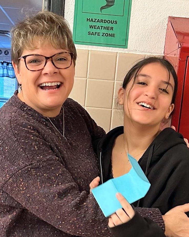 Fun times with the students this morning! Mrs. Heaney is the queen of building relationships with students. They LOVE her! <a href="/sum_mathteacher/">Mrs. Stacey Heaney</a>