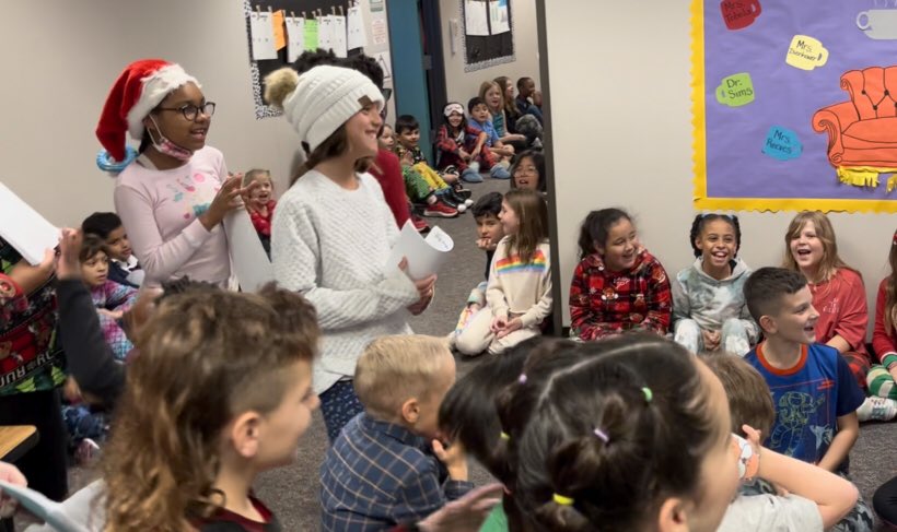 Garrett_TES's tweet photo. Unified champions 2nd annual caroling through the halls  #LoveLaughterLearningInTISD
@TomballISD, @TStudentSupport, @gibby1112, @nannewt, @BurchTawnya @TISDTES https://t.co/VSpfVskDTk
