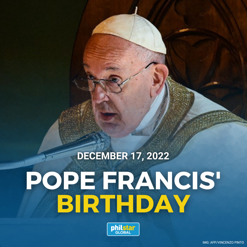 Happy 86th birthday, Pope Francis! 