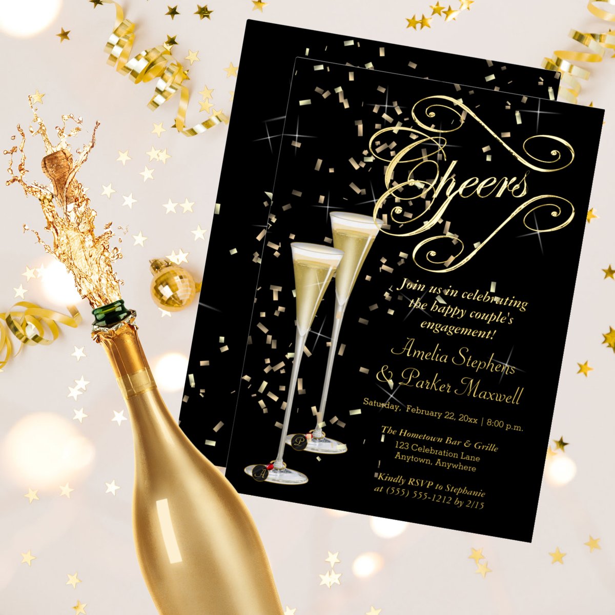 Holiday_Hearts's tweet photo. Golden Confetti Champagne Cheers Engagement Party Foil Invitation
https://t.co/HgI8KfM113
#zazzlemade #holidayheartsdesigns #cheers #goldfoil #champagne #engagementparty #foilinvitations #blackandgold #champagneglasses #elegant #confetti #celebration #wereengaged #engagement https://t.co/rI3T1m1OXX