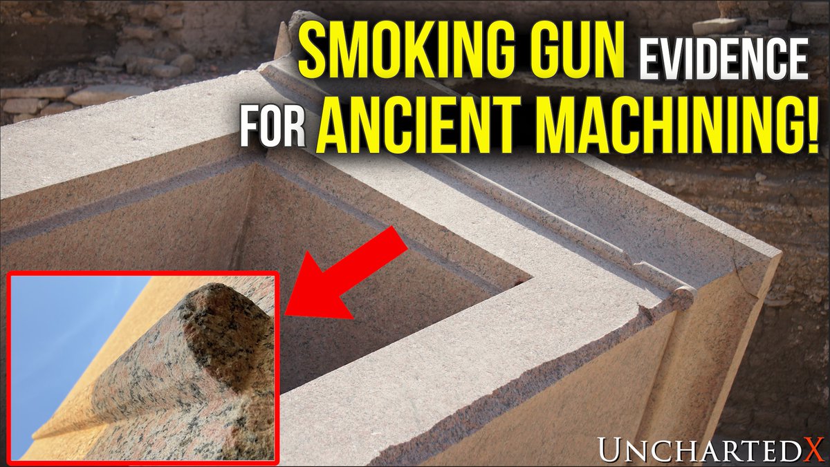 UnchartedX1's tweet photo. New video! Smoking gun evidence for Ancient Machining at Elephantine Island. An astonishing aspect of the granite 'shrine' found there reveals some incredible details about how it was manufactured. Check out the video here: https://t.co/qeTprhpjjm
#egypt #megalithic #engineering https://t.co/KHuq0XV13M