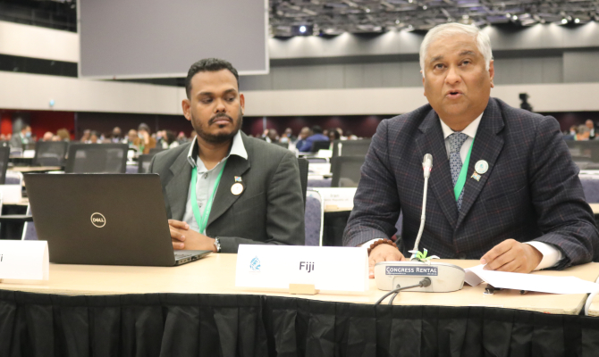 ‘Do the right thing, let’s get the job done,’ #Fiji appeals at #COP15. For more - bit.ly/3V6KGkO @ForumSEC @FijiMissionUN @FijiTelevision @PACNEWS2 @PSIDSnyc #PacificBiodiversity #OnePacific #CBDCOP15