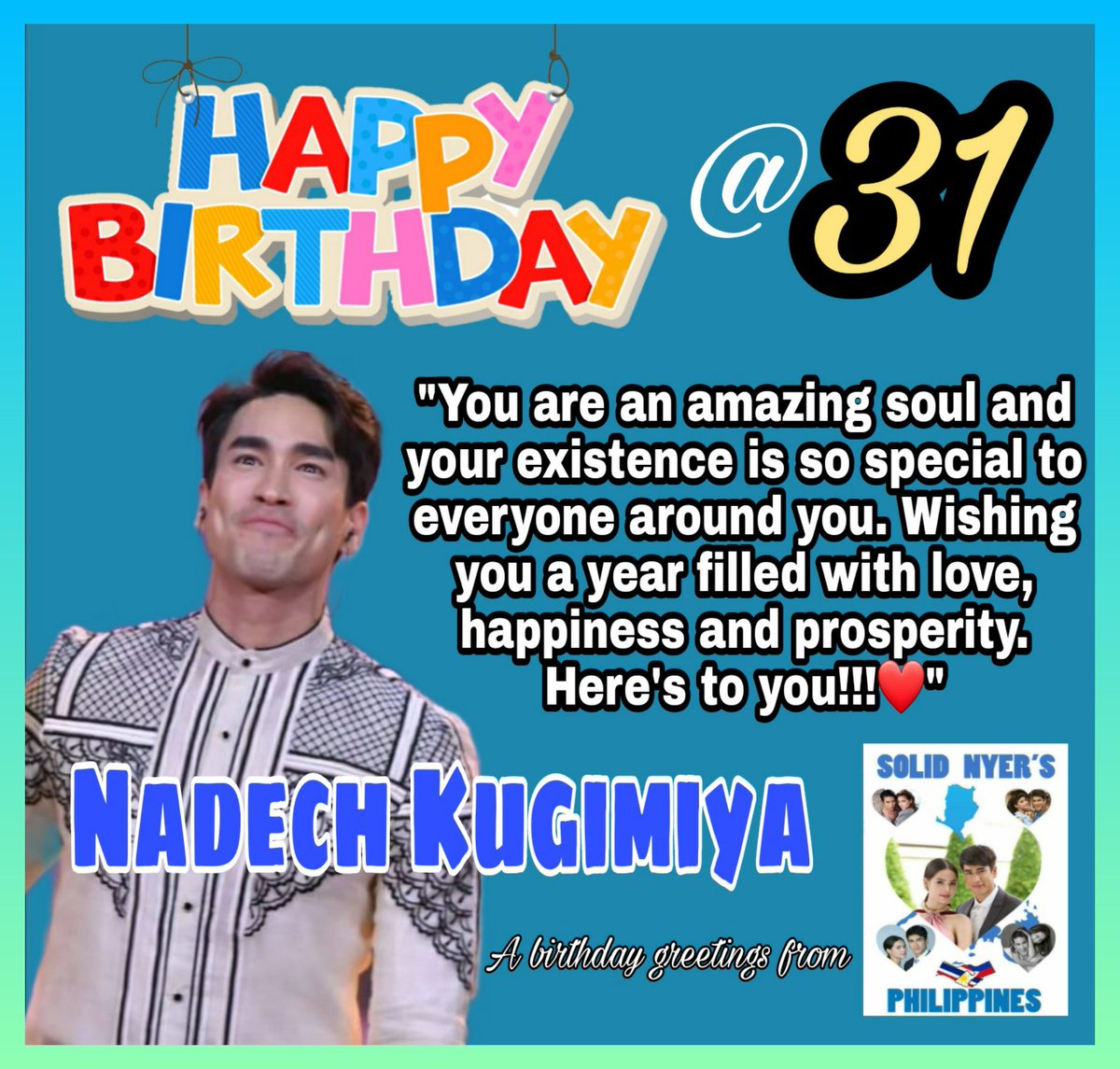 solidNYers's tweet photo. Happy Happy birthday P'Nadech @NadechKugimiy14 May all your wish will be granted, good health and more blessings to come!!! https://t.co/CjYsVX112U