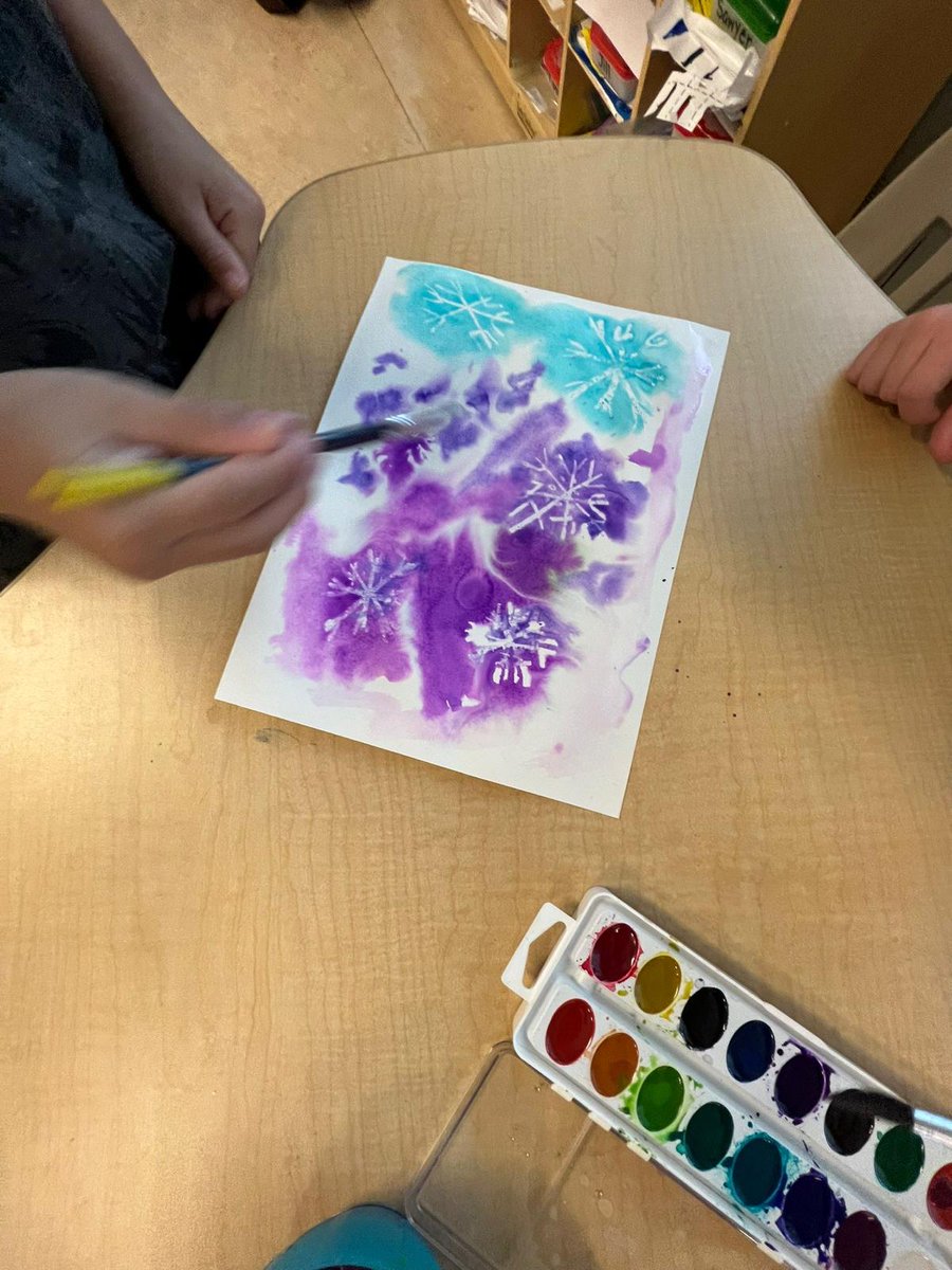 We loved creating these beautiful snowflakes with our grade 5/6 buddies today!