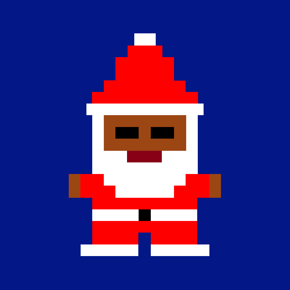Pixel Santas tweet media