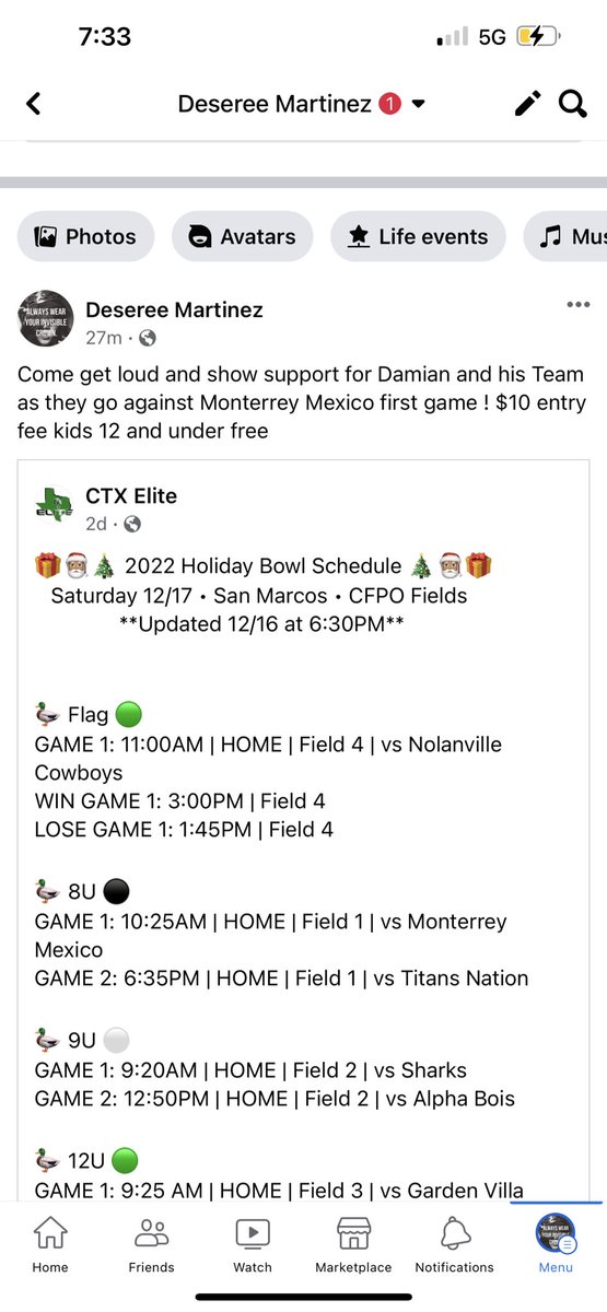 _marie0306_'s tweet photo. 🗣️come out to support Damian 8u team tomorrow at the Cfpo fields 🔥🤘🏻 https://t.co/1SNvSe0OIB