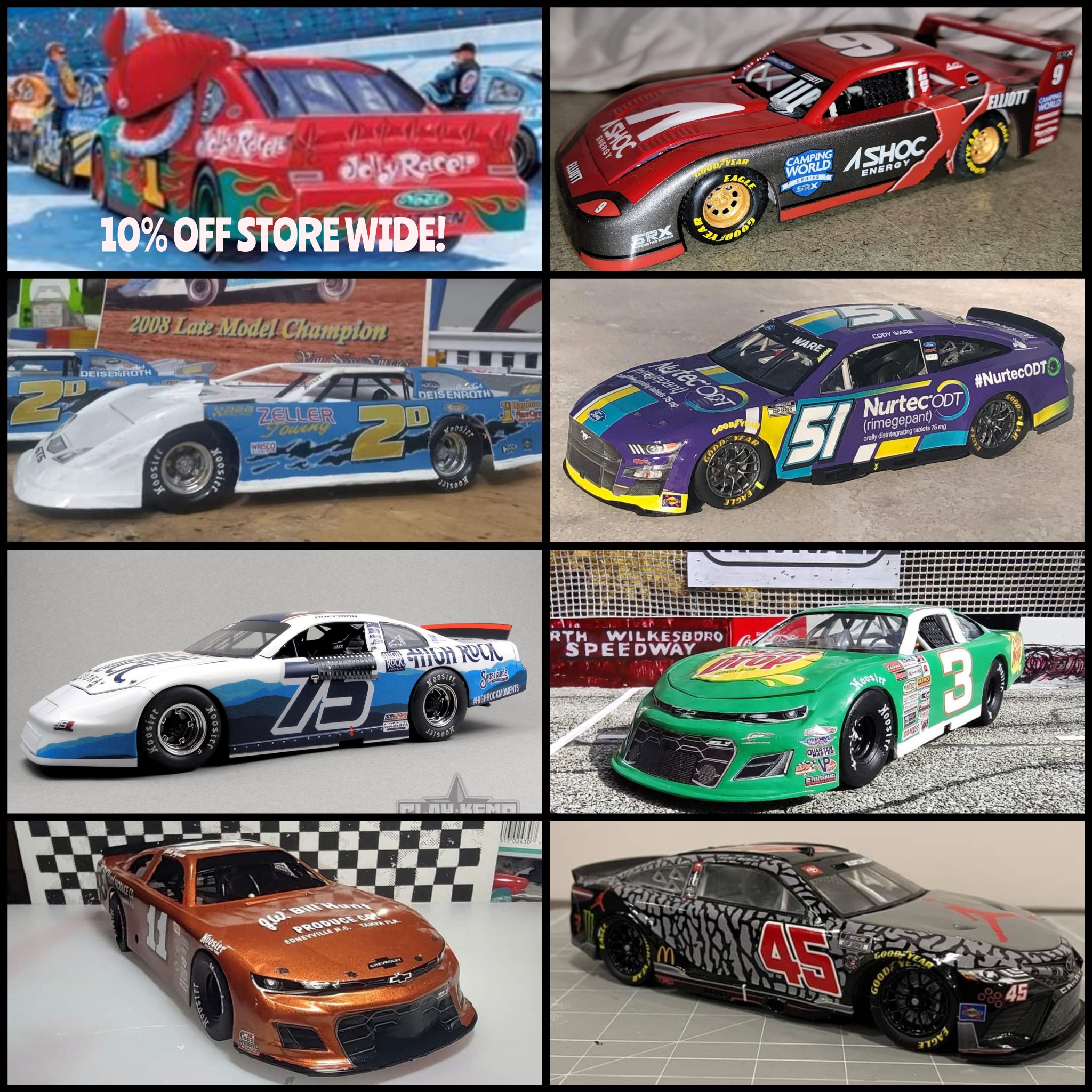 Jay's Stock Cars 1:24 Super Late Model Stock Car Kit – Print it Decals