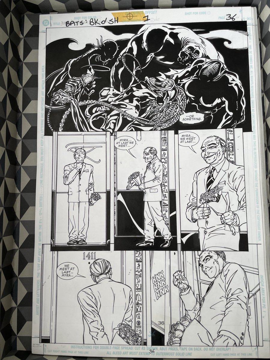Last batch of #Batman pages. Poor Morris Smalls! Thanks ⁦<a href="/PatMillsComics/">Pat Mills</a>⁩ and Debbie! I had a great time working with you on this!!