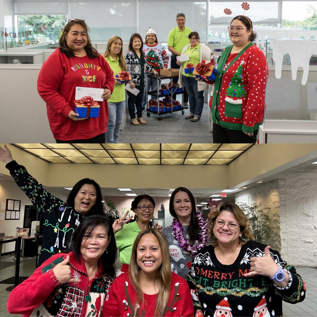 Happy #UglySweaterDay! Our team dressed up in their ugliest sweaters and got their ono holiday lunch today. 😋

Do you have an ugly sweater?