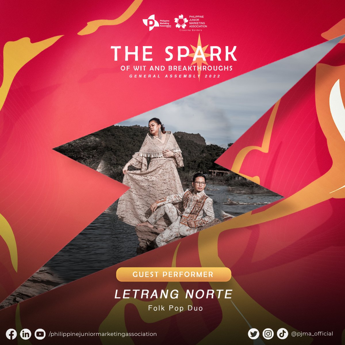 pjma_official's tweet photo. Dance and sing through the fire ✨
Take a moment and enjoy the beat and melodies of Love Me, Marie, Clubs and Letrang Norte as they take the spotlight and showcase their one of a kind performance.
#GeneralAssembly2022
#PJMA36 https://t.co/zLSBzEmKHC