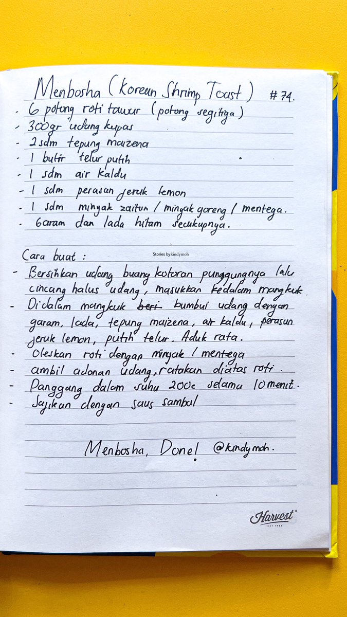 kindymoh's tweet photo. Resep Menbosha (Korean Shrimp Toast). Buat yang bosen sarapannya itu2 aja bisa cobain resep ini simple praktis enak #masakhariini 🙌🙌

👇🏻RESEP DI BAWAH👇🏻 https://t.co/yMJ8Wn6Vot