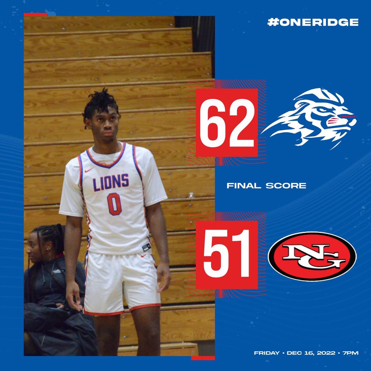 Celebrated Aaliyah Hunt eclipsing the 1,000 point mark tonight as the girls moved to 9-0 (3-0) while the boys led wire to wire improving to 9-1 (3-0). #OneRidge
