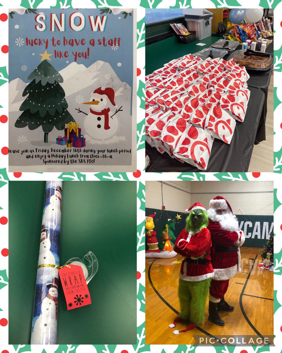 Sycamore Celebrates The Season With A Holiday Hoopla! Pajamas..The Grinch..Santa.. Chick-fil-A..What A Day❤️ Thank You <a href="/SDSPTO/">SDS PTO</a>  with our  whole💚 <a href="/SycamoreECLC/">Sycamore Drive ECLC</a> <a href="/MrsDorozynski/">Mrs.Dorozynski</a> <a href="/HazletProud/">Hazlet Township Public Schools</a>