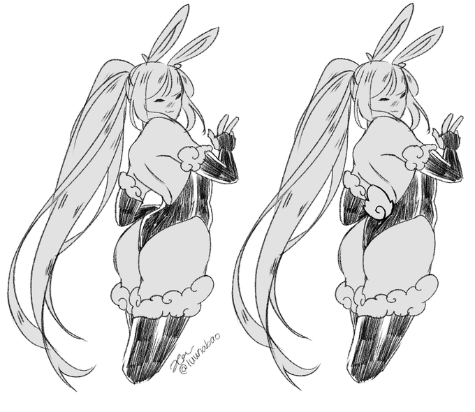 wanna add a little bunny tail ;3c 