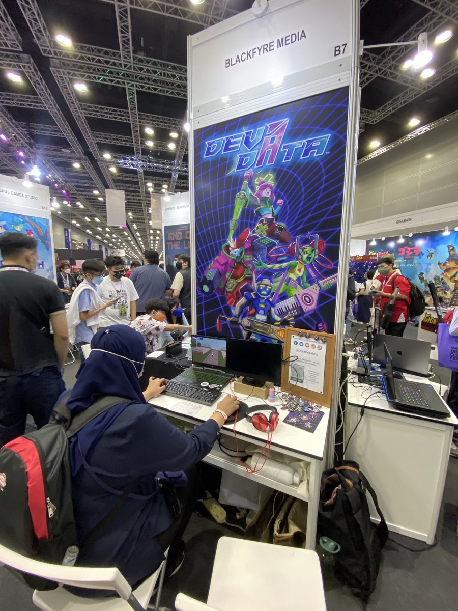DevaDataRPG's tweet photo. We're here at #comicfiesta2022! 

Come test out our #indiegame #DevaDataRPG at the indie game area this weekend! https://t.co/PmKbcNcAKh