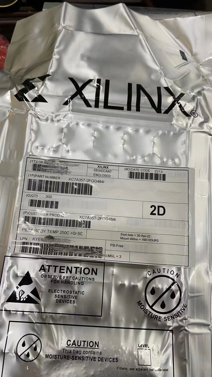 ZhaoJunPeng557's tweet image. Order has been delivered Thank you for trust and support
Salings
XC7A100T-2FGG484I one package
XC7A35T-2FGG484I one package
Alta
EPM570T144C5N one package
 #ST #stm32f #mcu #ic #dsp #fpga #bga #chip #microcontrollers #microprocessors #suppiychain #original #automotive #medical