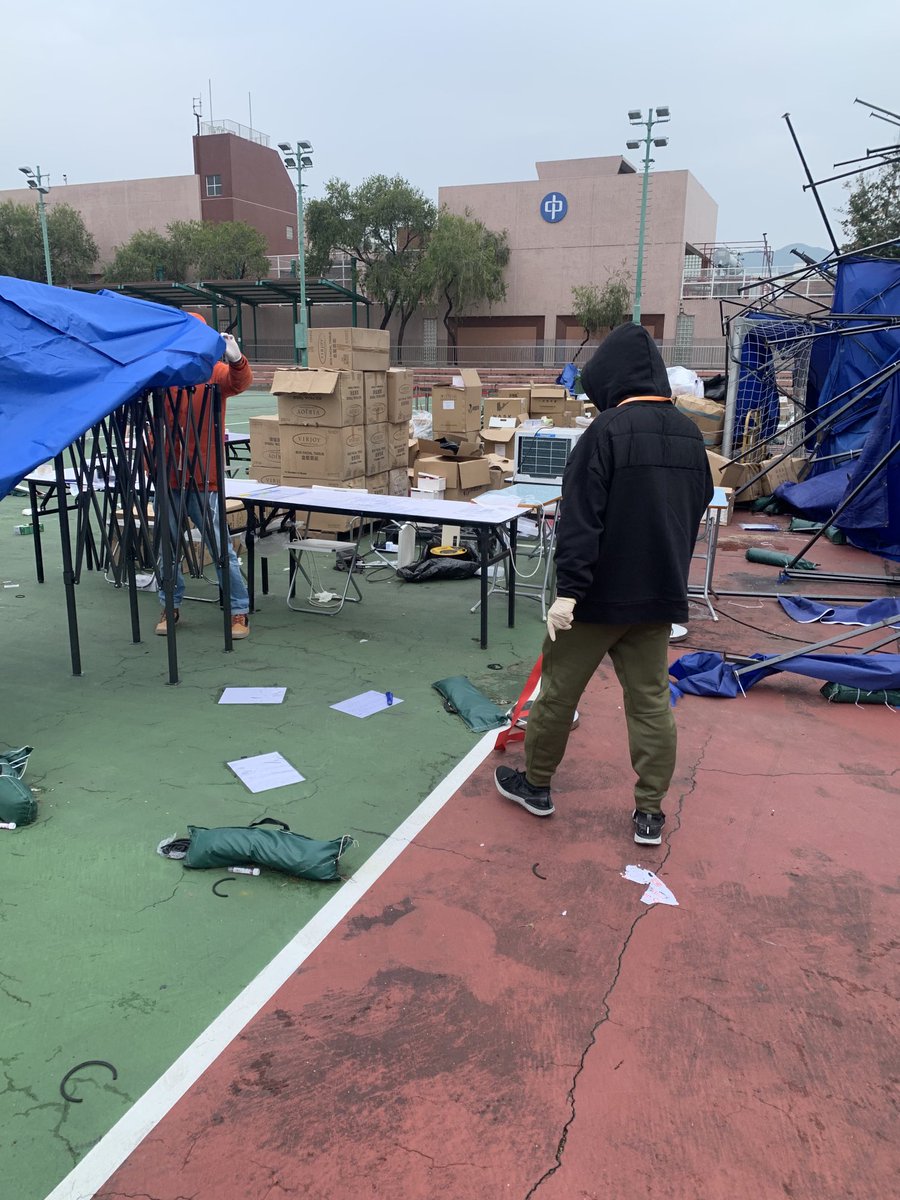 Fastjet144's tweet image. Sai Kung Testing Centre blown away in the wind.   Will have to find a new Day 2 test venue.  If only the wind would blow away all this incompetent nonsense