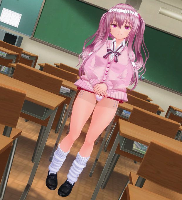 ピンク髪のロリ完成。つまりはメスガキビッチ。 