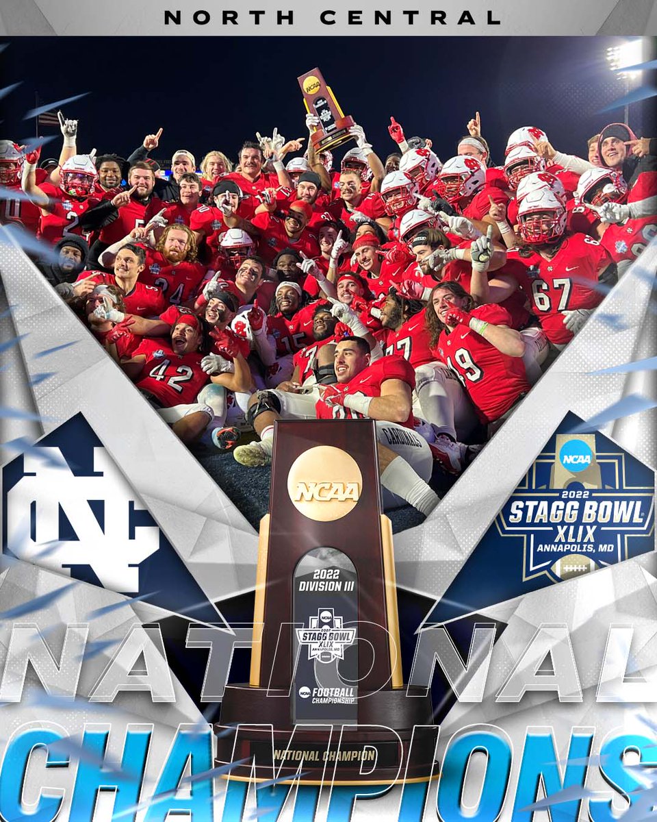 Congratulations to the 2022 #D3fb CHAMPIONS, <a href="/NCC_Athletics/">NCC Cardinals</a> 🏆