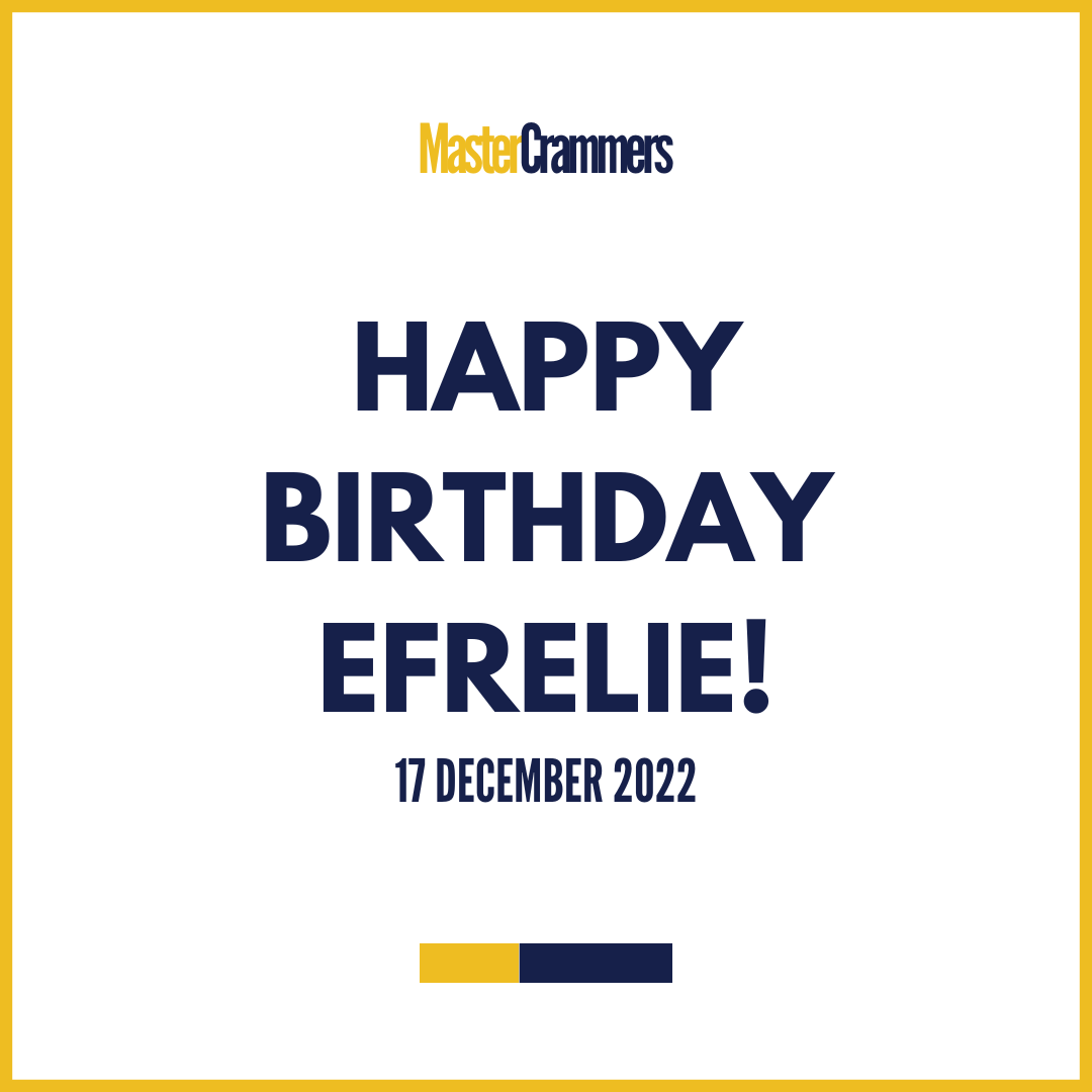 mastercrammers's tweet photo. Happy Birthday Master Efrelie! 🥳

#MasterCrammers2023 
#TakesAllOfUsToTheSummit https://t.co/fuddlPgdXz