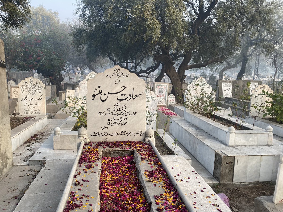 NoorRathore's tweet photo. A morning spent with those long gone, who left lasting memories #manto https://t.co/O2arlWndr2