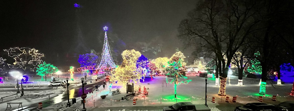 Work trip to La Crosse, Wisconsin in December…view from my hotel room window 🤩