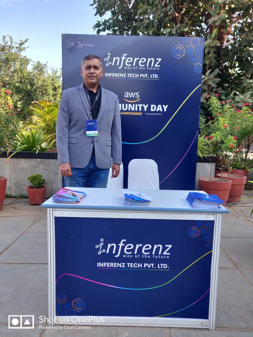 Yash__In's tweet photo. Glad and proud to be here at @awsugahm with my @InferenzTech team.
#AWSCommunityDay https://t.co/61wHk5ofGx