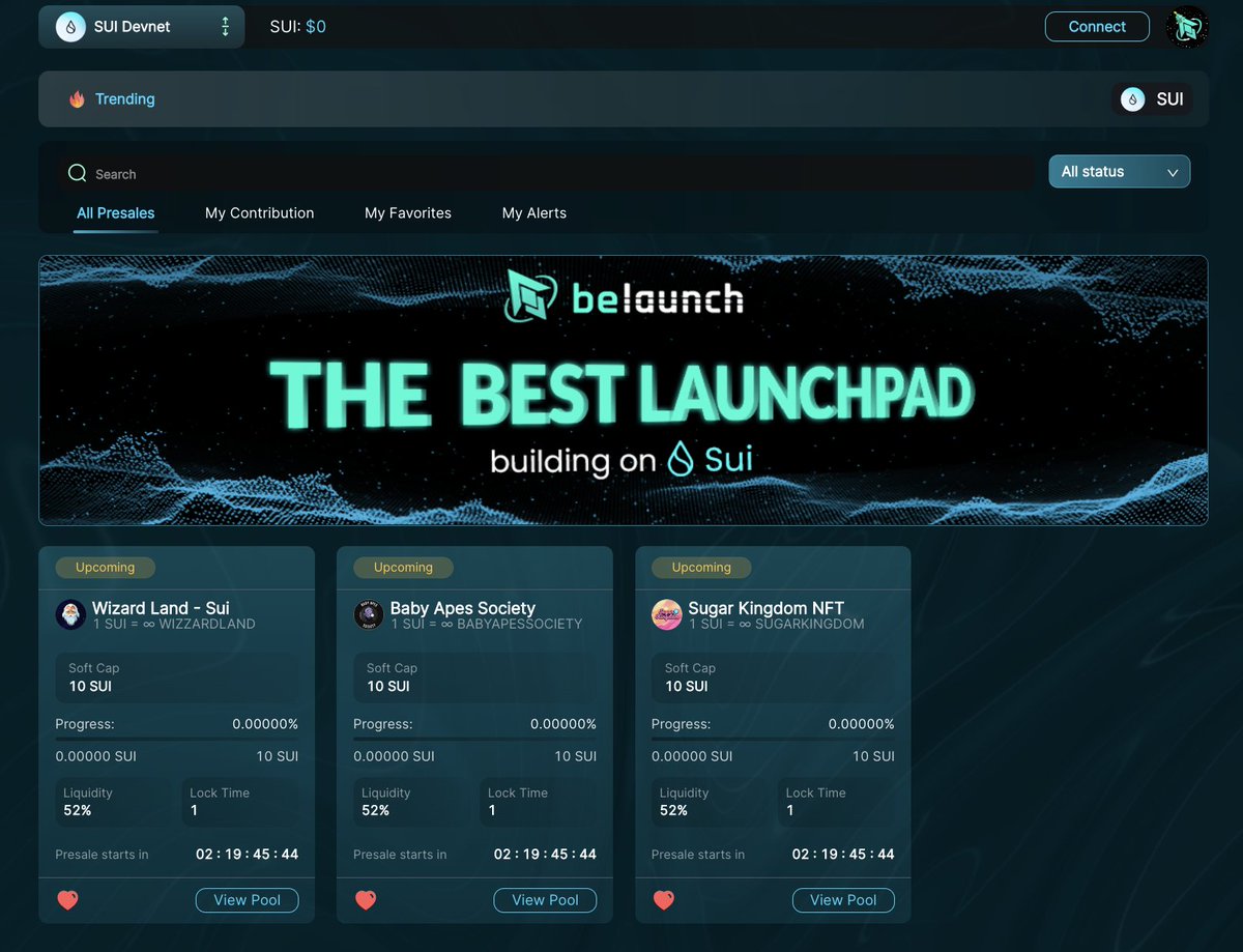 Are you ready for it? 

👉 dev-sui.belaunch.io/discover

#BeLaunch #BAS #Wizard #SugarKingdom
