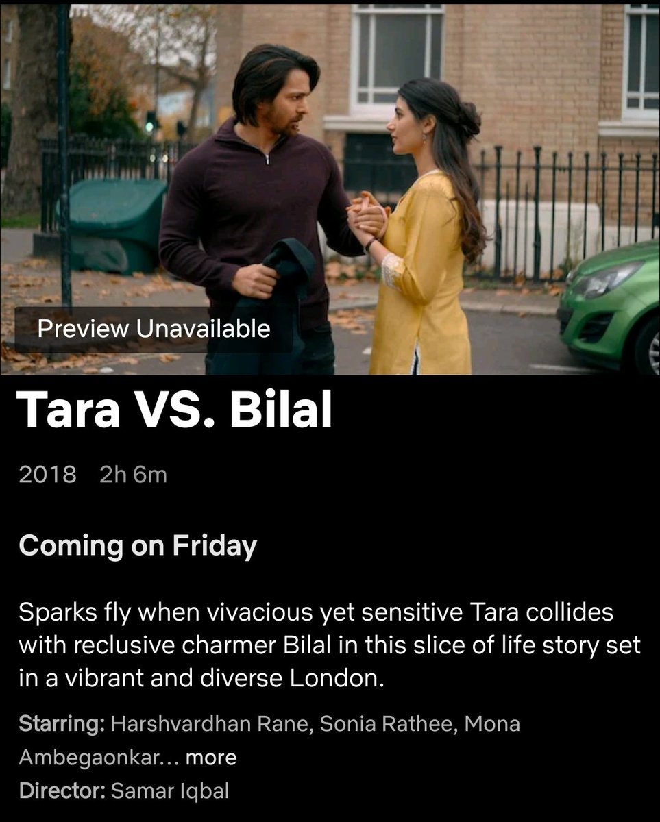 #TaraVsBilal (2022) by #SamarIqbal, ft. #HarshvardhanRane @realsoniarathee #NikiWalia  @MonaAmbegaonkar @amindeepika & #ShaguftaAli, premieres Dec 23rd on @NetflixIndia.

@TheJohnAbraham
#SanyukthaChawlaShaikh
@minnakshidas @NNNBeso @tuneintomanan @johnabrahament