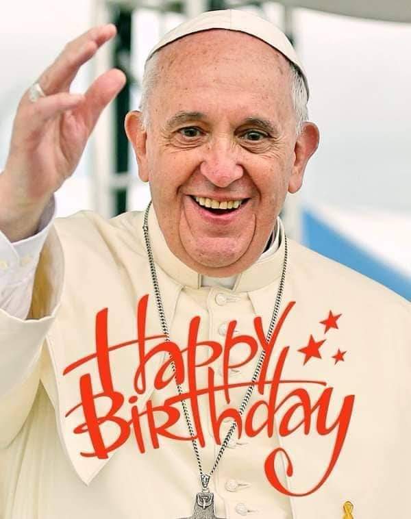 Happy 86th birthday, Pope Francis! 