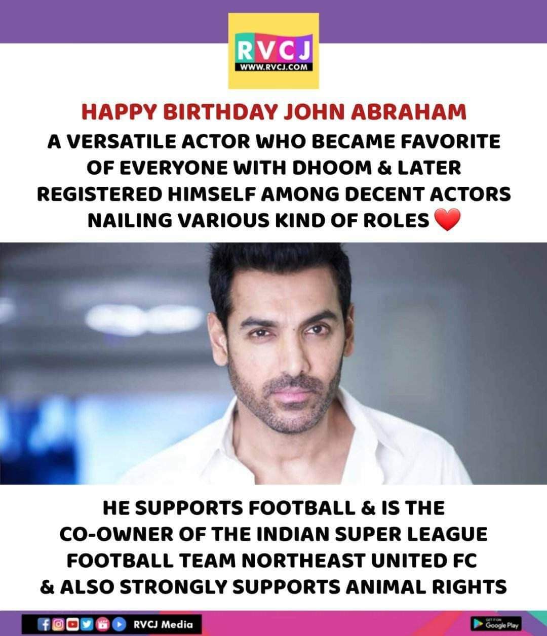 Happy Birthday John Abraham!    