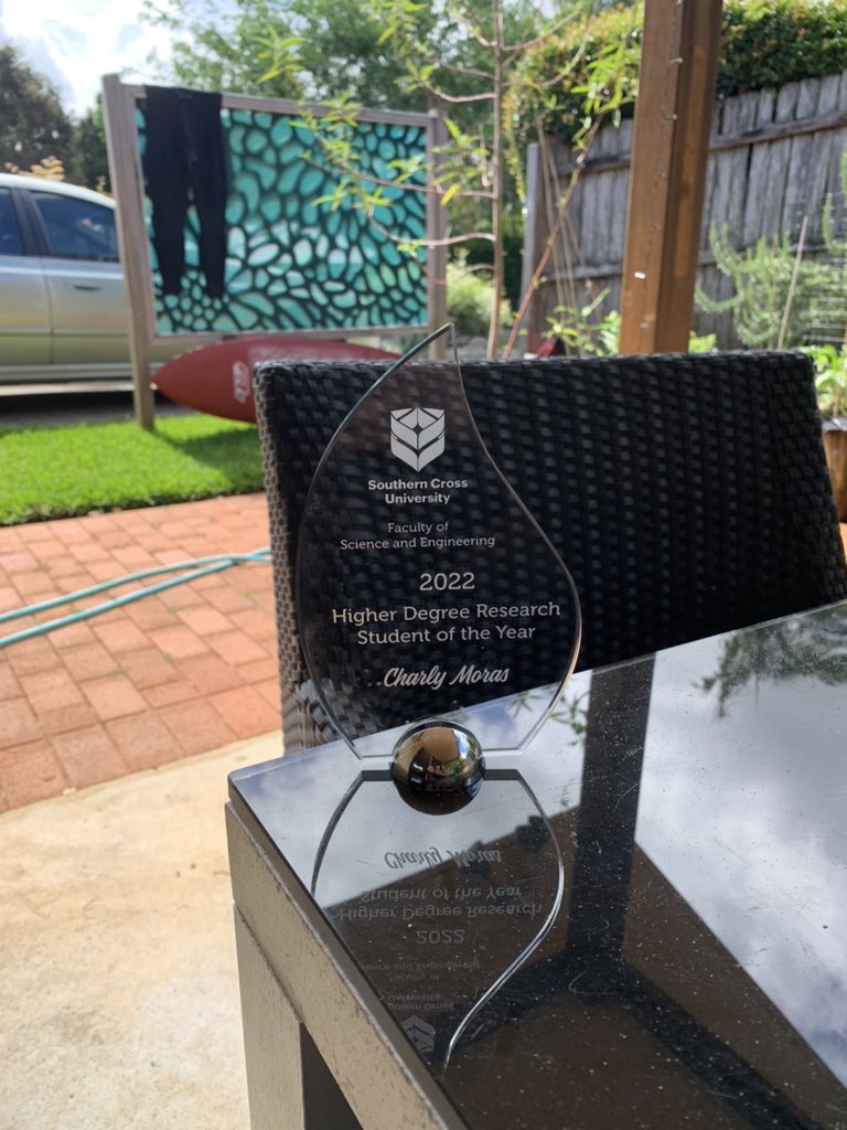 C_Moras12's tweet image. An early Christmas present that makes me quite proud and happy. So happy to see my work finally pays off. Higher degree research student of the year 2022 @SCUonline @biogeochemSCU @PalaeoGARG
