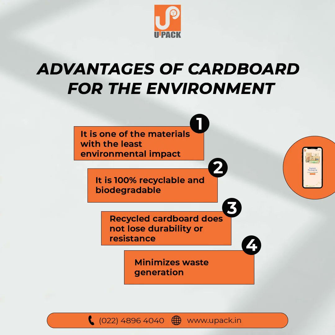 Upack_'s tweet image. Advantages Of Cardboard For The Environment

Order now 🛒
Link in bio

#upack #recyclablebox #packaging #packagingdesign #branding #design #graphicdesign #box #printing #paperbag #packagingideas #giftbox #custombox #packagingbox #foodpackaging #custompackaging #packing #brand
