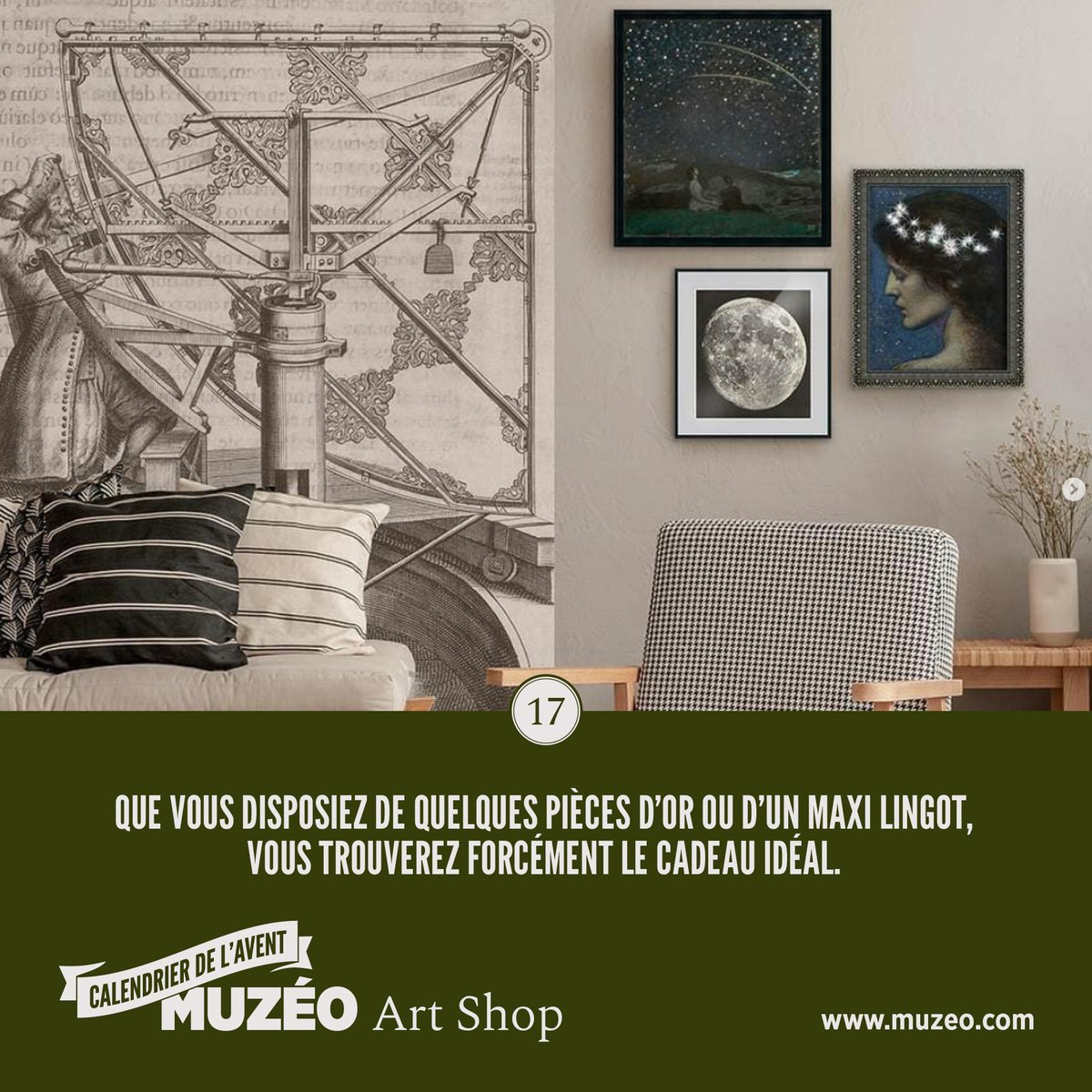 Pas le temps de parcourir tout le catalogue de l'Art Shop Muzéo ?
👉 Sélection cadeaux de Noël en fonction de votre budget : fr.muzeo.com/inspiration/se…