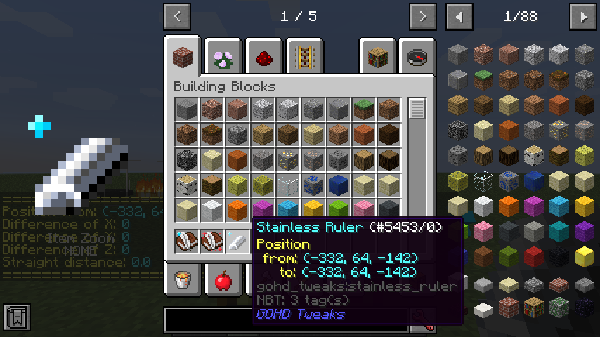 Hiiragi_283_MC's tweet photo. #Minecraft #GOHD
Stainless Rulerのtooltipに座標を書き込むことができました https://t.co/QwrdRx5kxu
