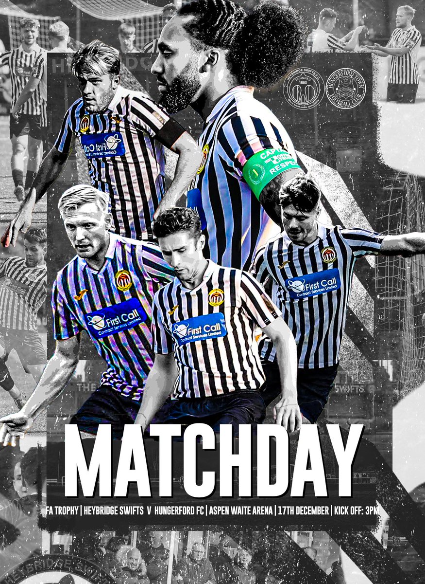 It’s a huge game today in the FA Trophy third round! 

🆚 <a href="/HungerfordTown/">Hungerford Town FC</a> 
🗓 Saturday 17th December 2022
⏰ 3 PM Kick Off 
🏟 Aspen Waite Arena, Scraley Road
📍 CM9 8FJ 
🏆 FA Trophy Third Round  
🎟 £10 Adults, £5 Concession, U16s FREE