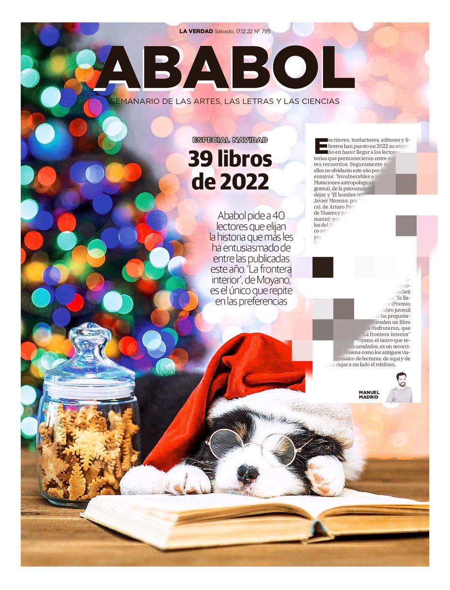 Hoy en #Ababol son los lectores los que nos proponen una selección de sus Libros del Año 2022. Un mosaico de lo más interesante en <a href="/laverdad_es/">laverdad_es</a> ¡Gracias a todos los participantes! Solo coinciden en una propuesta. #Literatura #RMurcia #Libros