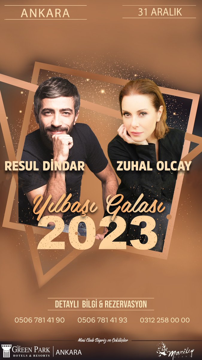 The Green Park Ankara'da Yılbaşı Programımızda Sizlerle;

Farklı kategorilerde farklı oturma planlarımız mevcuttur.
1250 TL' den başlayan fiyatlarla.