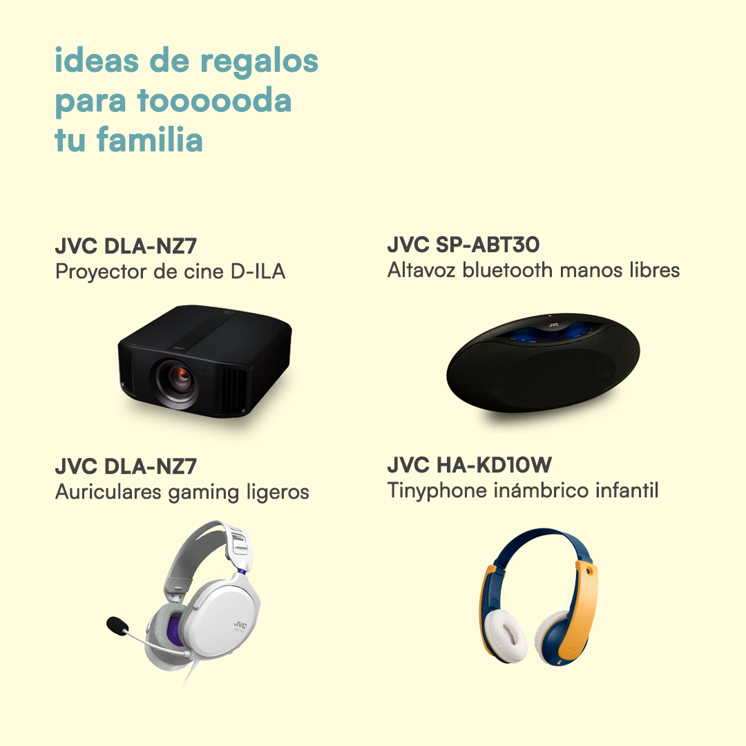 JVCSpain's tweet image. ¿Aún no tienes la lista de regalos hecha? ¿Eres de Reyes o de Papá Noel?