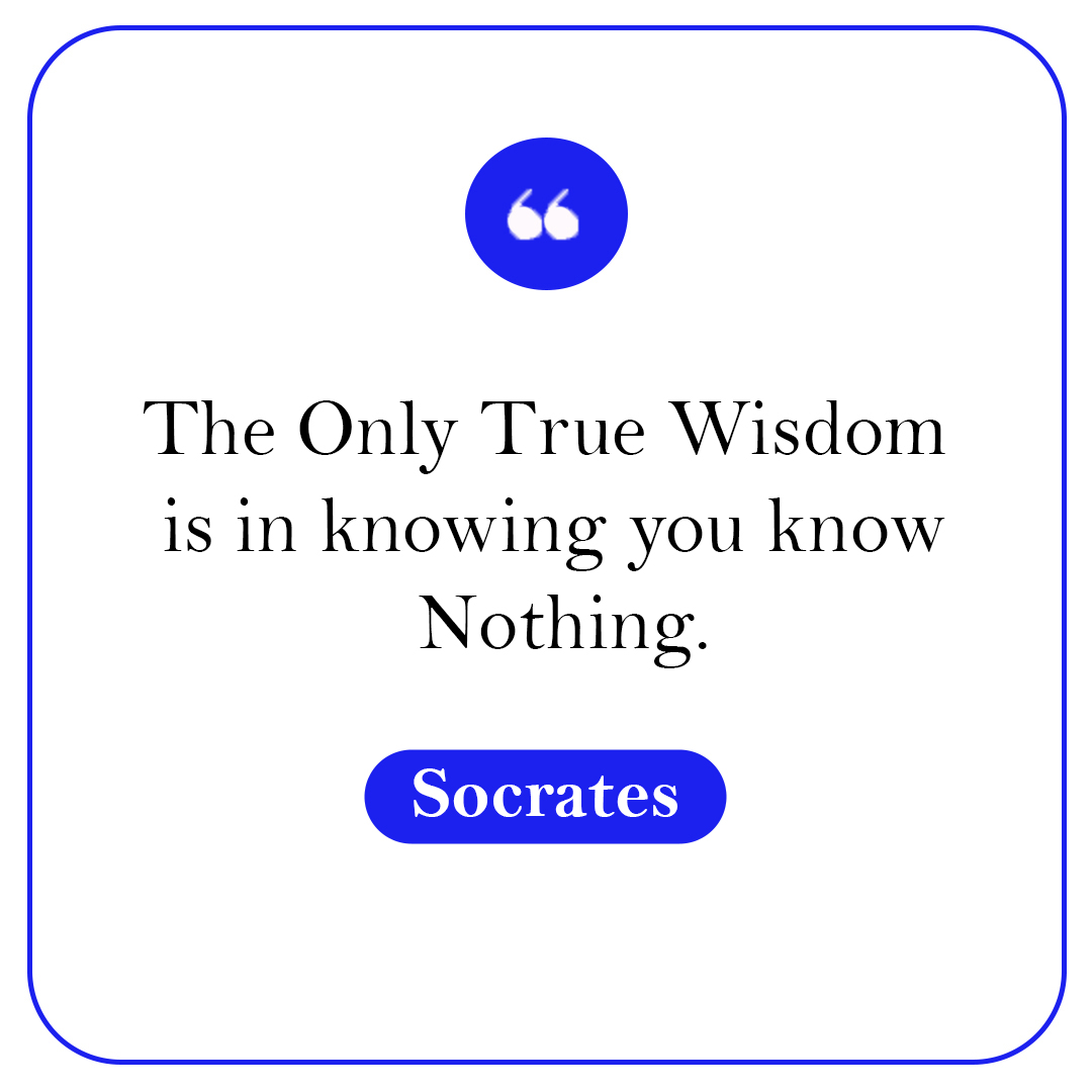 "The only true wisdom is in knowing you know nothing" states that one can't learn anything if they think that they know it already. So always have to open our minds, have a mentality to capture something new. - Socrates

#askkelley #koffeewithkelley #businesslifecoach