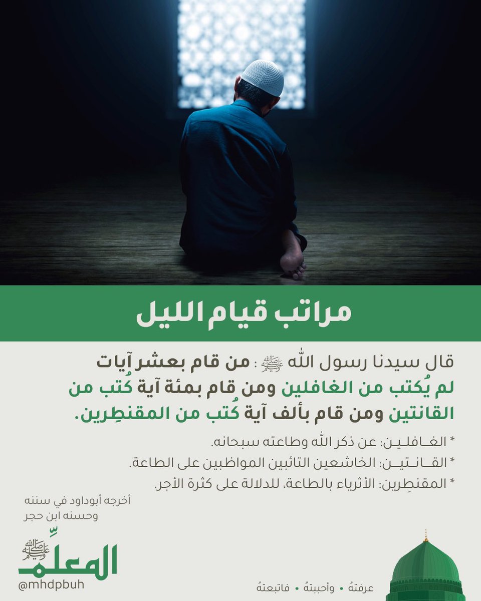 مراتب قيام الليل

#المعلمﷺ